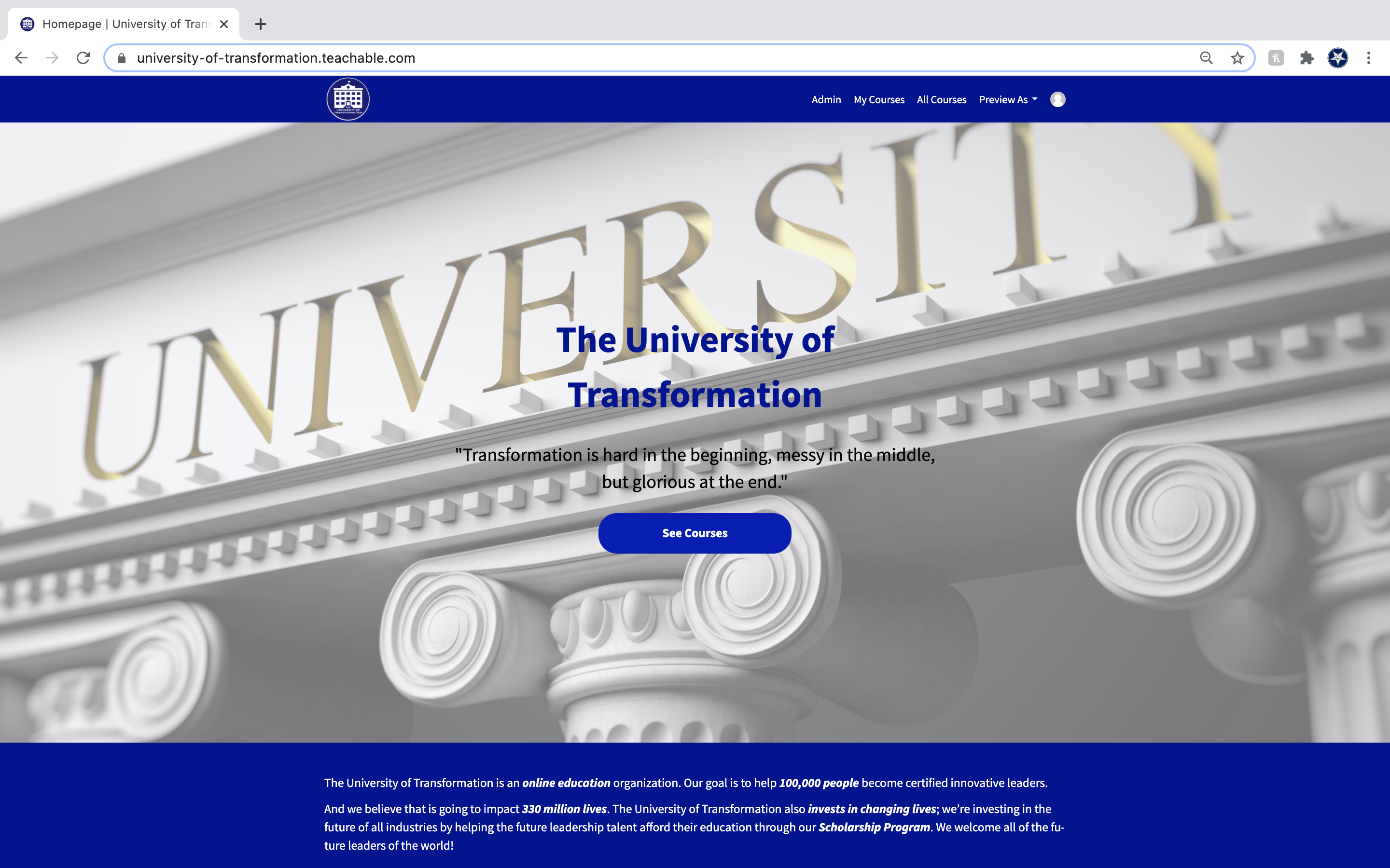 University of Transformation